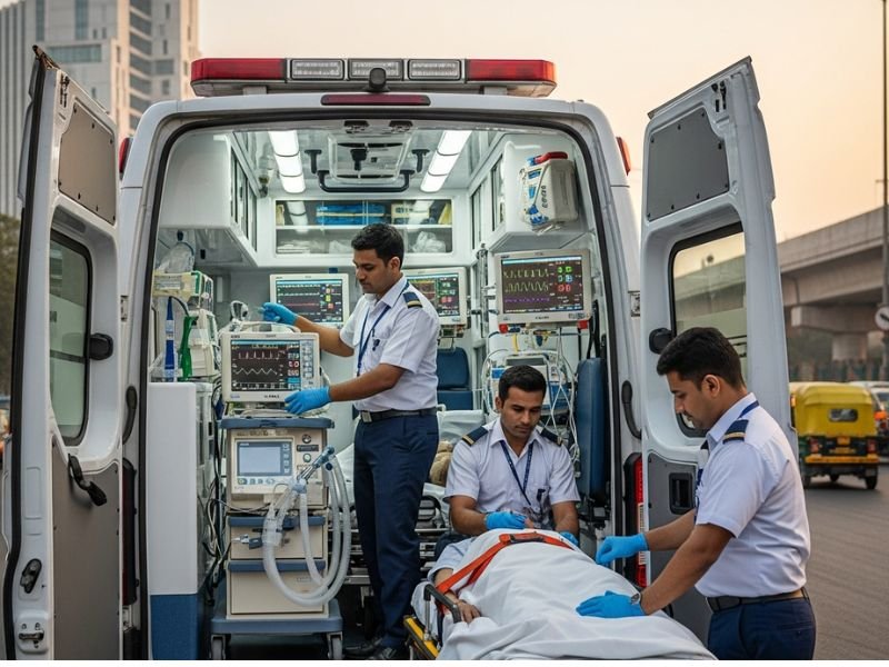 Best Ventilator Ambulance Services in Delhi