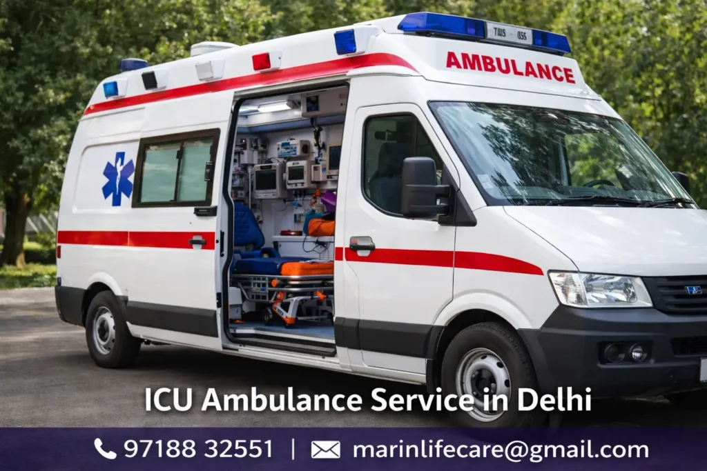 icu ambulance service in delhi